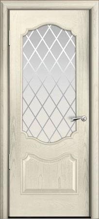 Дверь межкомнатная Мильяна Версаль-1Ф ДГ, цвет молочно белый рал 9010, эмаль, глухая